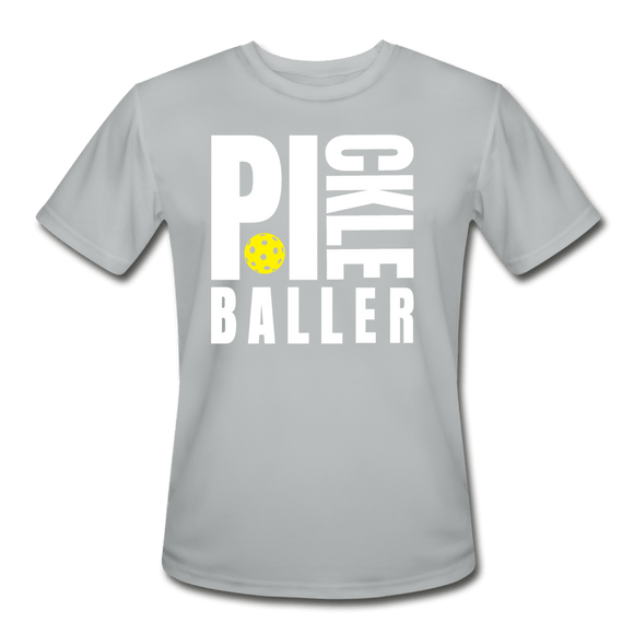 silver / S Pickleballer - Men’s Performance Tee