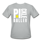 silver / S Pickleballer - Men’s Performance Tee