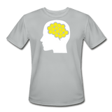 silver / S Your Brain on Pickleball - Men’s Performance Tee