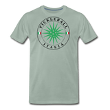 steel green / S Pickleball Italia - Men's Premium Cotton Tee