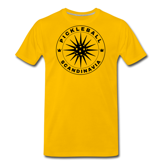 sun yellow / S Pickleball Scandinavia - Men's Premium Cotton Tee