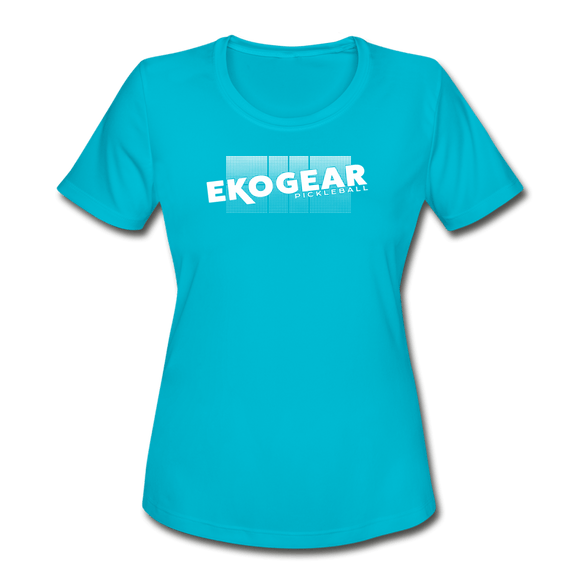 turquoise / S Ekogear Pickleball Pro Team Gear - Women's Performance Tee