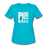 turquoise / S I Heart Pickleball - Women's Performance Tee