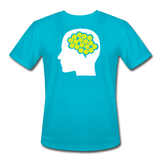 turquoise / S Your Brain on Pickleball - Men’s Performance Tee