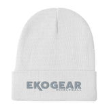 White Ekogear Pickleball Team Gear - Embroidered Knit Beanie