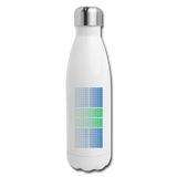 white Pickleball Court Blue/Green - Insulated Stainless Steel Hydration Flask 17oz