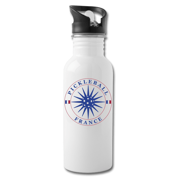 white Pickleball France - Hydration Flask 20oz