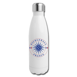 white Pickleball France - Insulated Stainless Steel Hydration Flask 17oz