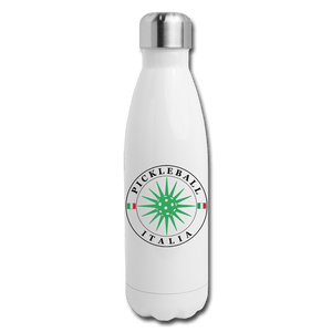 white Pickleball Italia - Insulated Stainless Steel Hydration Flask 17oz