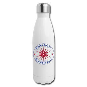 white Pickleball Scandinavia - Insulated Stainless Steel Hydration Flask 17oz