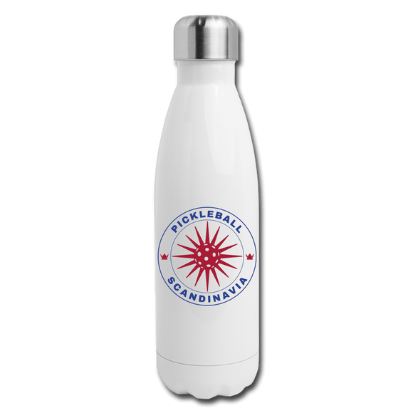 white Pickleball Scandinavia - Insulated Stainless Steel Hydration Flask 17oz