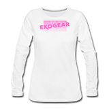 white / S Ekogear Pickleball Pro Team Gear - Women's Premium Long Sleeve Tee