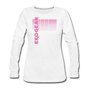 white / S Ekogear Pickleball Pro Team Gear - Women's Premium Long Sleeve Tee