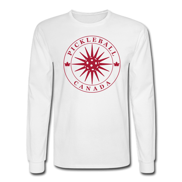 white / S Pickleball Canada - Men's Long Sleeve Tee