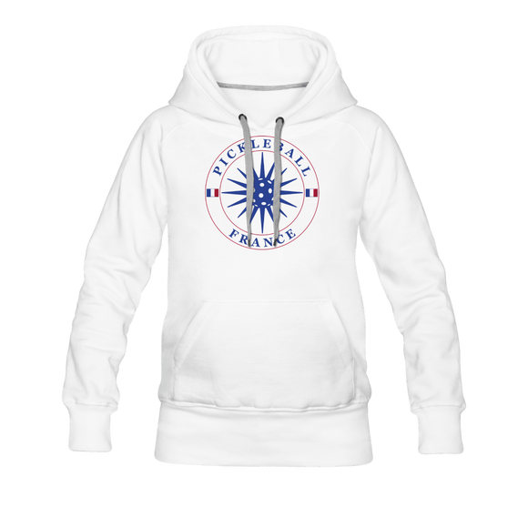 white / S Pickleball France - Women’s Premium Hoodie