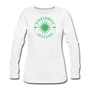 white / S Pickleball Ireland - Women's Premium Long Sleeve Tee