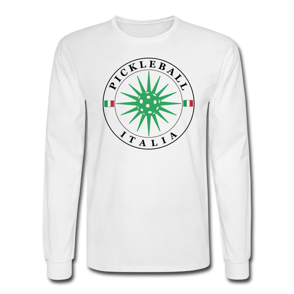 white / S Pickleball Italia - Men's Long Sleeve Tee