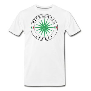 white / S Pickleball Italia - Men's Premium Cotton Tee