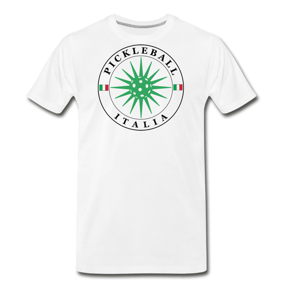 white / S Pickleball Italia - Men's Premium Cotton Tee