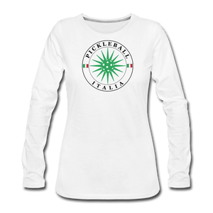 white / S Pickleball Italia - Women's Premium Long Sleeve Tee