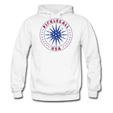 white / S Pickleball USA - Men's Hoodie