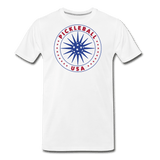 white / S Pickleball USA - Men's Premium Cotton Tee