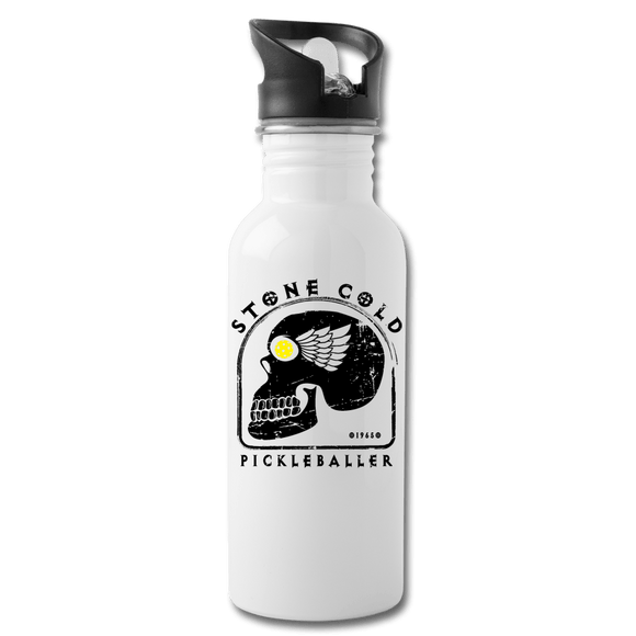 white Stone Cold Pickleballer - Hydration Flask 20oz